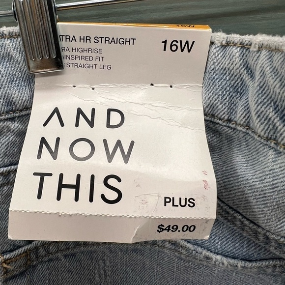 And Now This straight high-rise jeans - Picture 3 of 3